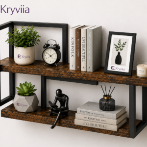Kryviia Rustic Industrial Floating Shelf